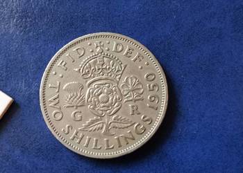 Stare monety 2 szyling 1950 Wielka Brytania