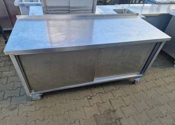 Stół Gastronomiczny Na Kołach Drzwi Suwane 175/70/85