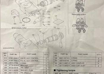 Dodatkowy rozdzielacz hydrauliki zewnętrznej kubota