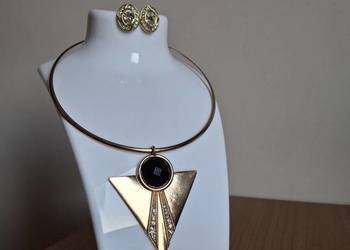 Sprzedam zestaw - piękny choker z klipsami w klasycznym stylu