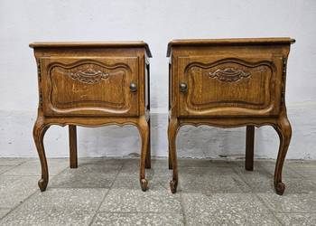 Dwie ludwikowskie szafki nocne nakastliki Francja