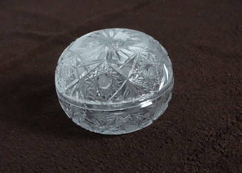 Masywna Bomboniera Kryształowa – 1 kg Kryształu! Vintage / PRL