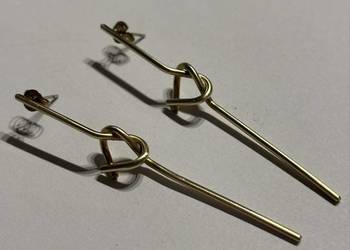 Kolczyki węzeł serca