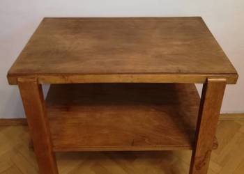 Retro stolik PRL z półką - Vintage lata 60-te