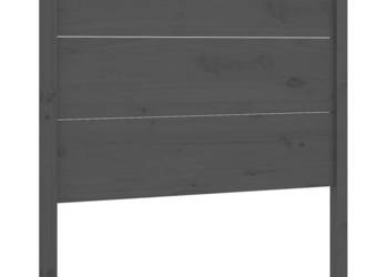 Wezgłowie łóżka szare 81x4x100 cm lite drewno sosnowe WM-818697