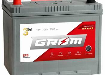 Akumulator 70Ah 730A GROM EFB START&STOP  Japan Lewy Plus DTR