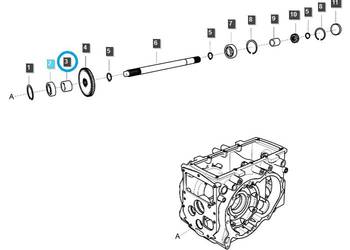 Tulejka dystansowa WOM/PTO / LS MT3.40 / 40010027