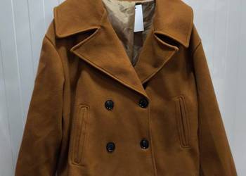 Płaszcz krutki brązowy xl/xxl