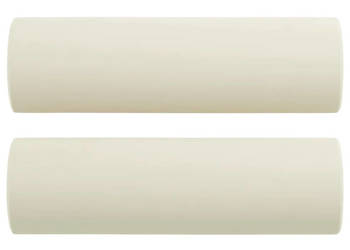 Poduszki ozdobne 2 szt. kremowy Ø15x50 cm aksamit WM-349517