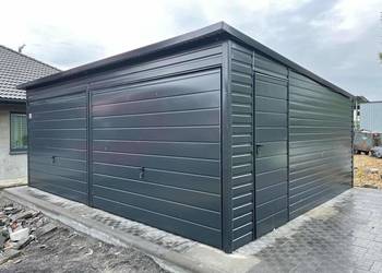 Garaż blaszany 6x5 Wzmocniony PROFILAMI. PRODUCENT SZYBKA REALIZACJA