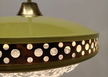 lampa wisząca żyrandol UFO L'DlB BRATYSLAVA lata 60-te design vintage
