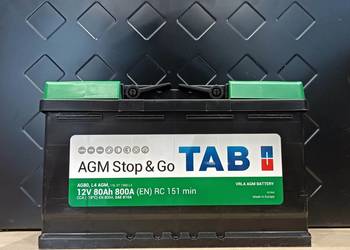 788x645x112 Akumulator TAB AGM START&STOP 80Ah 800A Prawy +