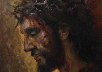 Obraz olejny Jezus "Ecce Homo" 24/30