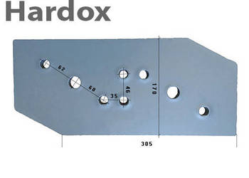 Płoza HARDOX 51212/P części do pługa FROST