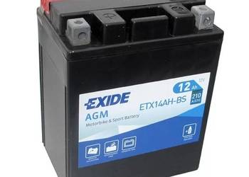 Akumulator motocyklowy EXIDE ETX14AH-BS YTX14AH-BS 12V 12Ah