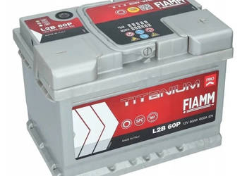 Akumulator FIAMM TITANIUM PRO 12V 60Ah 600A Prawy Plus Akumulator FIAMM TITANIUM PRO 12V 60Ah 600A Prawy Plus