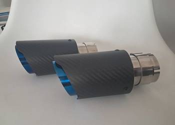 2 nowe metalowe  końcówki wydechu średnica dolotu 50 mm, długość 18