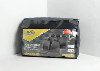 Nowy Komplet Pokrowców Samochodowych AUTO XS - "Clyde Schwarz" (Czarny)