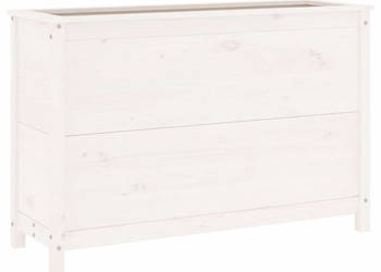Donica ogrodowa na nóżkach biała 1195x40x78 cm sosna WM-825290