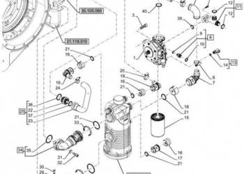 New Holland T6090 T6070 Wąź 25.4mm id x 185.8mm l 84492924