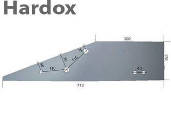 Płoza długa HARDOX 053685/P części do pługa KVERNELAND