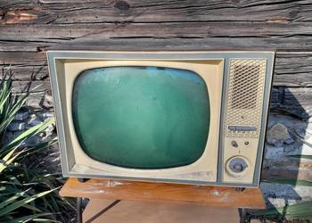 Stary telewizor lampowy NEFRYT zabytek retro vintage PRL