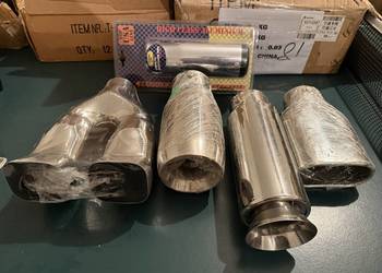 Końcówki wydechów tłumiki paleta 34 szt nowe