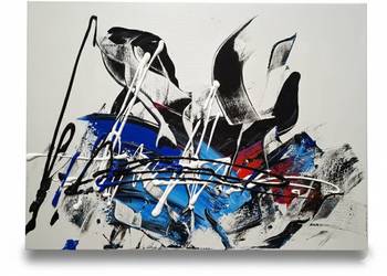 Obraz Abstrakcja – Ręcznie Malowany | 55x75 cm