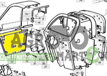 AL56304 OSŁONA BOCZNA MASKI LH JD