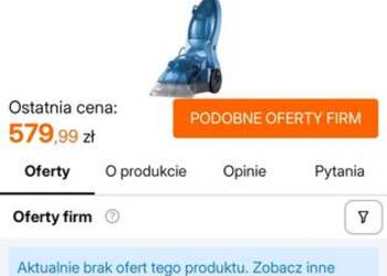 Odkurzacz piorący stan idealny