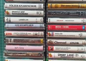 Kasety magnetofonowe audio – zestaw 24 szt. – różne gatunki muzyczne