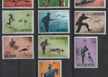 SAN MARINO - POLOWANIE - 1962 - CZYSTE **
