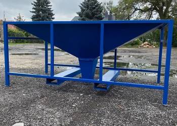 Kosz zasypowy do big bag, bufor, paczkarka 1,3 m3