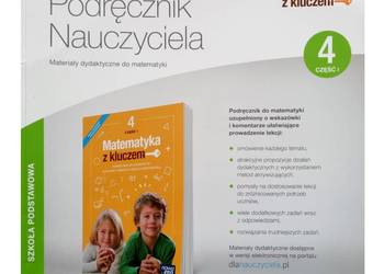 Matematyka z kluczem podręcznik nauczyciela kl 4 Nowa era klasa 4 jak nowy