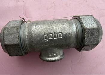 Złącze zaciskowe rurowe ocynkowane, trójnik 3/4