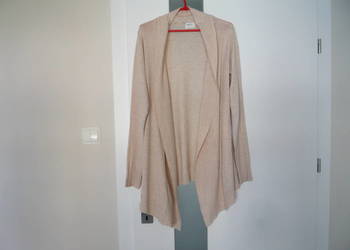 Reserved 40/L 42/XL Beżowy kardigan Sweter Narzutka