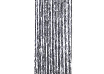 Zasłona przeciwko owadom srebrna 100x220 cm szenil WM-284287