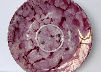 Talerzyk Spodek Włocławek Różowy Marmurek PRL Carry New Look