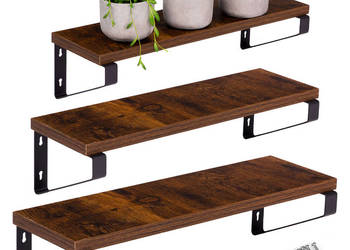 Kwietnik ścienny 3 półki wiszące na kwiaty ozdoby loft ModernHome