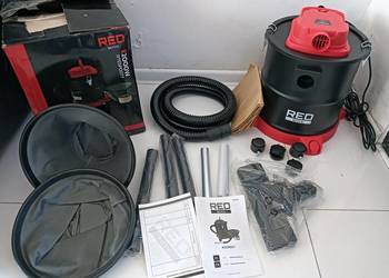 Odkurzacz przemysłowy RED TECHNIC Do Kominka Popiołu Gruzu 2000W