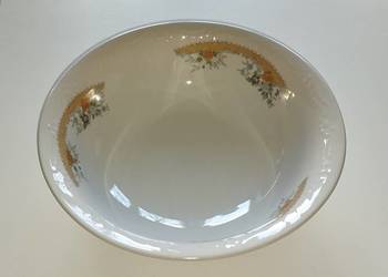 Vintage porcelanowa miska z motywem kwiatowym. Wytwórnia Karolina