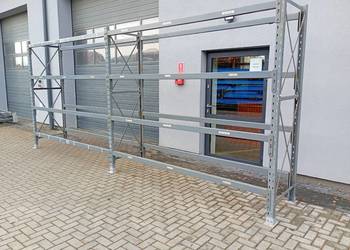 Regał magazynowy do garażu warsztatu kontenera Dexion 580x200x80cm