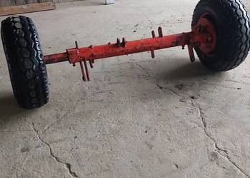 Koła balonowe Oś z kołami balonowymi regulowana szerokość