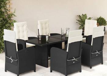 vidaXL 9-cz. zestaw mebli ogrodowych z poduszkami(SKU:3212265)