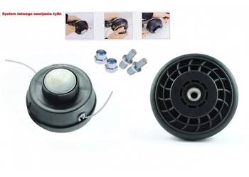 Głowica Żyłkowa Półautomatyczna PRO 10x1.25Z + Adaptery