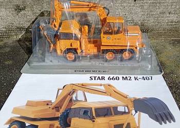 STAR 660 M2 K-407 Koparka deagostini 1:43 Kultowe ciężarówki PRL Nowy