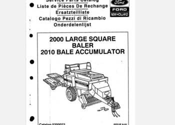 Ford/New Holland 2000, 2010 prasa katalog części