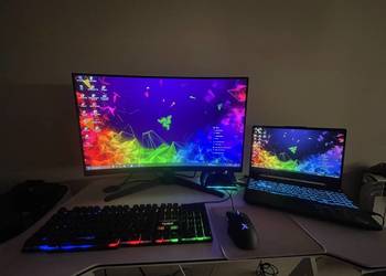 Zestaw gamingowy Laptop ASUS + monitor Asus 27c zakrzywiony
