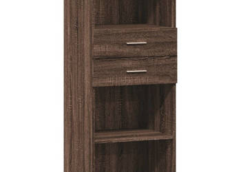Wysoka szafka brązowy dąb 50x425x124 cm WM-846179