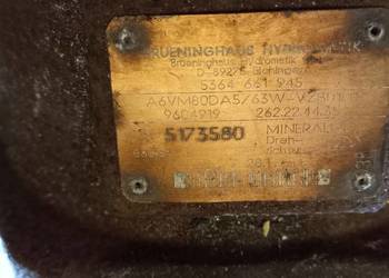 Rexroth A6VM80DA5/63W-VZB010B pompa hydrauliczna silnik jazdy terex schaeff